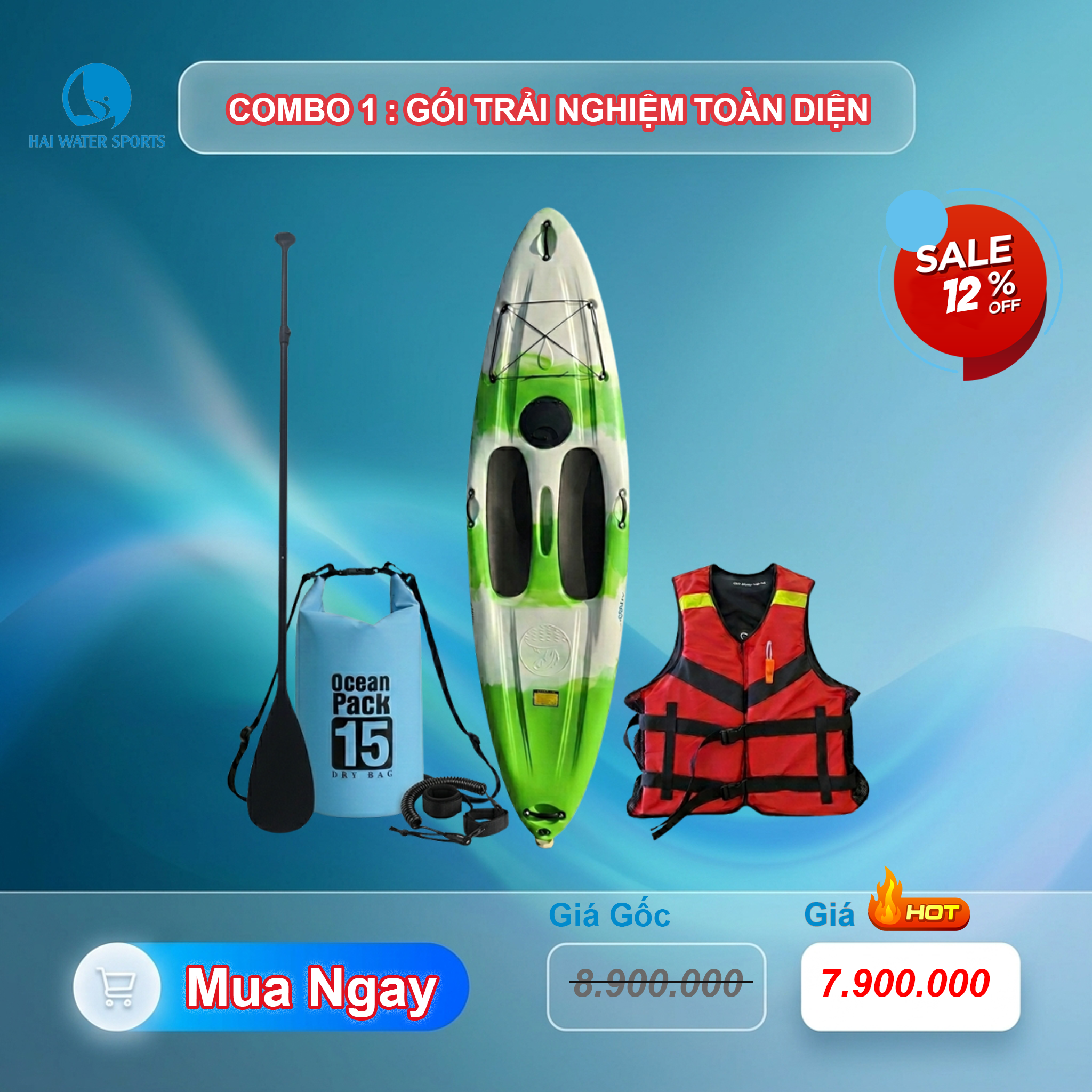 Ván chèo đứng SUP nhựa LLDPE